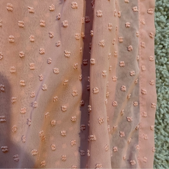 Time And Tru Swim Coverup Womens Large 12-14 Pink Side Tie See Through - Picture 4 of 6